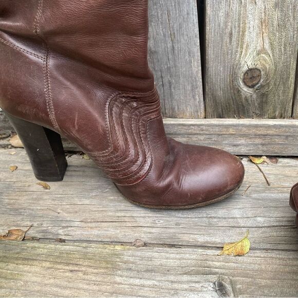 Miss sixty brown high leather boots size 37 - Picture 11 of 16